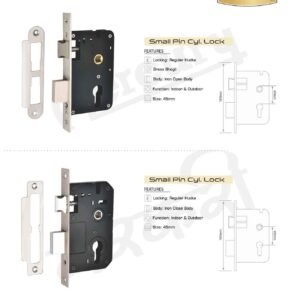 Small Pin Cylinder Lock — Iron Close Body